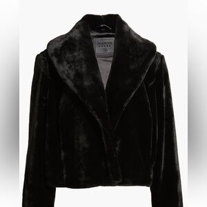Blank NYC shawl collar faux fur jacket WORN ONCE